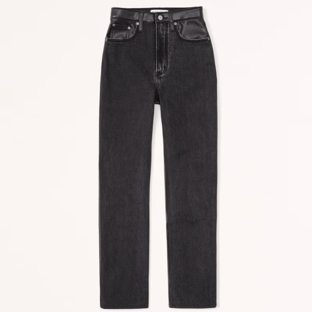 NWT Mixed Fabric Abercrombie Pants